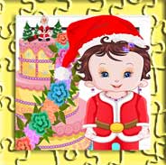 Baby Lisi Christmas Cake Jigsaw Puzzle Game