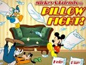 Mickey And Friends In Pillow Fight
