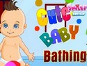 Cute Baby Bathing