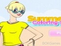 Summer Style Coloring Dressup Summer Style Coloring Dressup