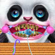 Cute Panda Dentist Care