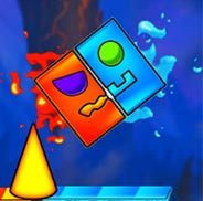 Fire and Water: Geometry Dash
