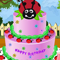 Ladybug Birthday Cake